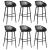 Set mobilier de bar, 7 piese, negru GartenMobel Dekor