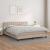 Pat box spring cu saltea, cappuccino, 160x200cm piele ecologică GartenMobel Dekor