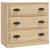 Servante, 2 piese, stejar sonoma, lemn prelucrat GartenMobel Dekor