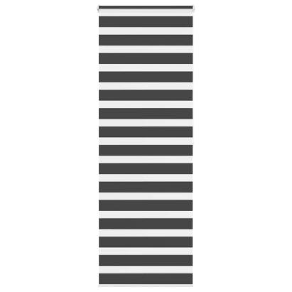 Jaluzea tip zebra neagră lățime țesătură 75,9 cm poliester GartenMobel Dekor