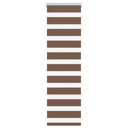 Jaluzea tip zebra maro lățime țesătură 40,9 cm poliester GartenMobel Dekor