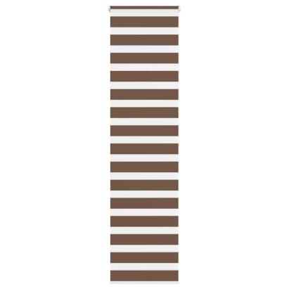 Jaluzea tip zebra maro lățime țesătură 60,9 cm poliester GartenMobel Dekor