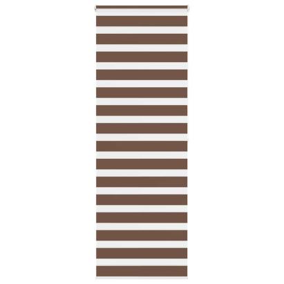 Jaluzea tip zebra maro lățime țesătură 65,9 cm poliester GartenMobel Dekor