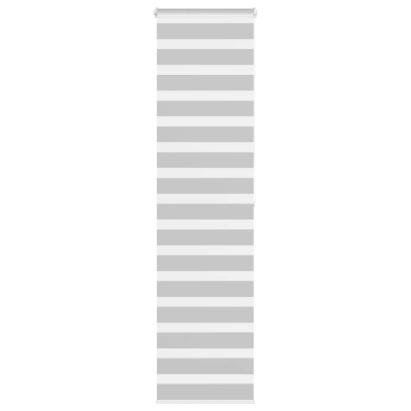 Jaluzea tip zebra gri deschis lățime țesătură 60,9 cm poliester GartenMobel Dekor