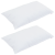 Perne cu pernă 2 pcs Alb 40 x 80 cm 130gsm 100% bumbac GartenMobel Dekor