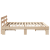 Cadru de pat cu targa 200x200 cm din lemn masiv de pin GartenMobel Dekor
