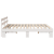 Cadru de pat alb 200x200 cm lemn de pin GartenMobel Dekor