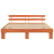 Cadru de Pat cu Headboard Maro Cerat 200x200 cm Lemn Masiv Pin GartenMobel Dekor