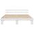 Cadru de pat cu cap de pat alb 180x200 cm din lemn solid de pin GartenMobel Dekor