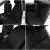 Set Huse Scaune Auto RoGroup Mesh, 9 Bucati, culoare negru Automobile ProTravel
