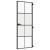 Ușă de interior negru 76x201,5 cm sticlă securiz./aluminiu slim GartenMobel Dekor