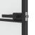 Ușă de interior negru 76x201,5 cm sticlă securiz./aluminiu slim GartenMobel Dekor