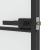 Ușă de interior negru 83x201,5 cm sticlă securiz./aluminiu slim GartenMobel Dekor
