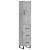 Dulap înalt, gri beton, 34,5x34x180 cm, lemn prelucrat GartenMobel Dekor