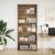 Bibliotecă, stejar artizanal, 80x30x189 cm, lemn prelucrat GartenMobel Dekor