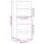 Bibliotecă, stejar artizanal, 80x30x189 cm, lemn prelucrat GartenMobel Dekor