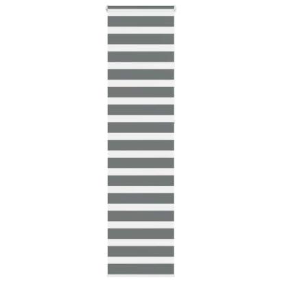 Jaluzea tip zebra gri închis lățime țesătură 50,9 cm poliester GartenMobel Dekor