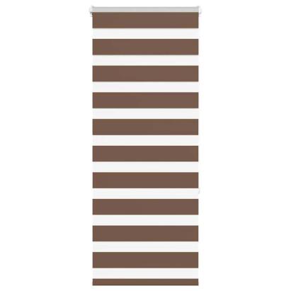 Jaluzea tip zebra maro lățime țesătură 60,9 cm poliester GartenMobel Dekor