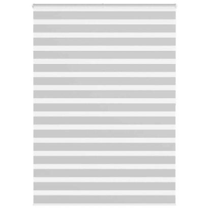 Jaluzea tip zebra gri deschis lățime țesătură 155,9cm poliester GartenMobel Dekor