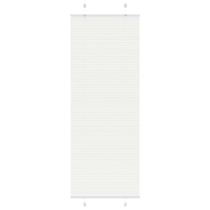 Jaluză plisată alb 80x200 cm Lățime țesătură 79,4cm poliester GartenMobel Dekor