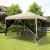 Pavilion/foisor pentru gradina/terasa, cadru metalic, material Oxford, cu plasa pentru insecte, geanta, crem, 2.97x2.97x2.55 m GartenVIP DiyLine