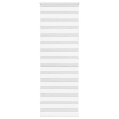 Jaluzea tip zebra alb lățime țesătură 70,9 cm poliester GartenMobel Dekor