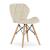 Set 4 scaune stil scandinav, Artool, Lago, catifea, lemn, bej, 47x52x74 cm GartenVIP DiyLine