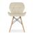 Set 4 scaune stil scandinav, Artool, Lago, catifea, lemn, bej, 47x52x74 cm GartenVIP DiyLine