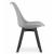 Set 4 scaune bucatarie/living, Artool, Mark, PP, lemn, gri si negru, 49x55.5x82.5 cm GartenVIP DiyLine