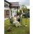 Arcada metalica, pergola, pentru gradina, cu banca, bronz antic, 123x63x252 cm GartenVIP DiyLine