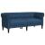 Set canapele, 2 piese, albastru, material textil GartenMobel Dekor