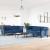 Set canapele, 2 piese, albastru, material textil GartenMobel Dekor