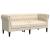 Set de canapele, 2 piese, crem, material textil GartenMobel Dekor