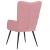 Scaun de relaxare, roz, catifea GartenMobel Dekor
