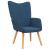 Scaun de relaxare, albastru, material textil GartenMobel Dekor