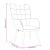 Scaun de relaxare cu taburet, crem, textil GartenMobel Dekor