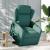 Fotoliu electric rabatabil cu ridicare, verde închis, textil GartenMobel Dekor