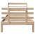 Cadru de pat cu tăblie, 75x190 cm, lemn masiv de pin GartenMobel Dekor