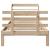 Cadru de pat cu tăblie, 90x190 cm, lemn masiv pin GartenMobel Dekor