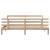 Cadru pat cu tăblie 200x200 cm, lemn masiv de pin GartenMobel Dekor