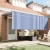Cortina Retractabilă Albastru și Alb Antracit 400 x 200 cm GartenMobel Dekor