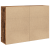 Bufet cu raft cu depozitare cu ușă Lemn vechi 60 x 31 x 84 cm Lemn compozit GartenMobel Dekor