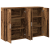 Bufet cu raft cu depozitare cu ușă Lemn vechi 60 x 31 x 84 cm Lemn compozit GartenMobel Dekor