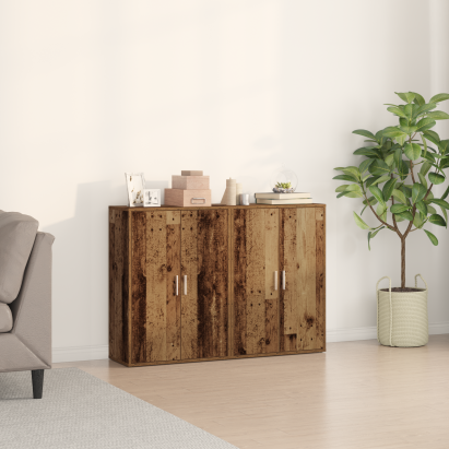 Bufet cu raft cu depozitare cu ușă Lemn vechi 60 x 31 x 84 cm Lemn compozit GartenMobel Dekor