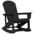 Fotolii Adirondack Marmite 2 pcs Negru 73.5 x 92 x 90 cm HDPE GartenMobel Dekor