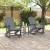 Fotolii Adirondack Marmite 2 pcs Gri deschis 73.5 x 92 x 90 cm GartenMobel Dekor