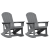 Fotolii Adirondack Marmite 2 pcs Gri deschis 73.5 x 92 x 90 cm GartenMobel Dekor