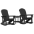 Set de lounge pentru grădină 3 pcs Negru Mediu 38 x 38 x 46 cm GartenMobel Dekor