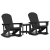 Set de lounge pentru grădină 3 pcs Negru Mediu 38 x 38 x 46 cm GartenMobel Dekor