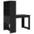 Birou cu raft cu depozitare Stejar negru 122 x 67 x 145 cm GartenMobel Dekor